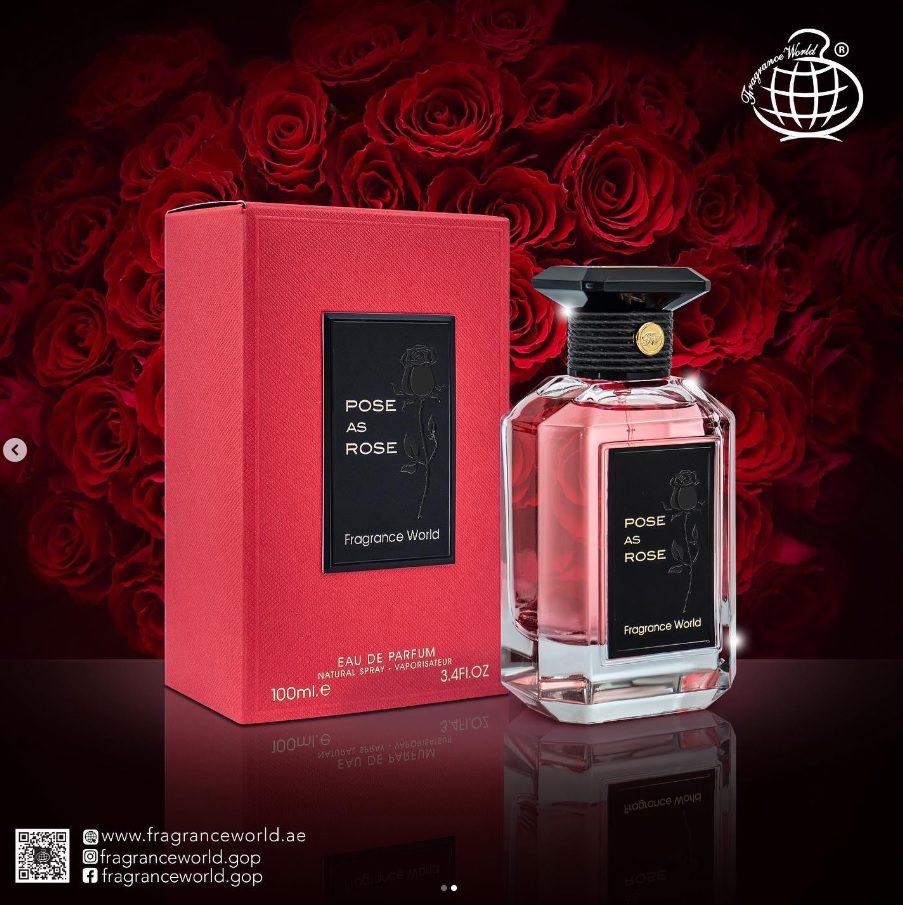 Pose As Rose By Fragrance world 100 ml Eau De Parfum Floral Scent