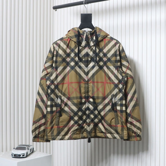 Burberry Stanford Double Check Nylon Jacket